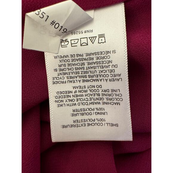 Express SP Magenta Purple Tank Top Flowy Feminine Vneck Classy Versatile Office - Picture 7 of 7